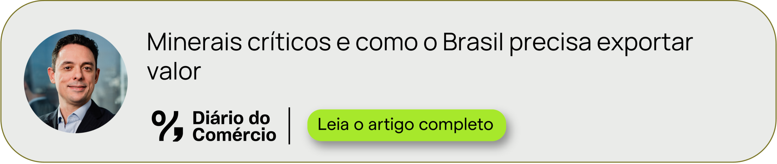 Minerais críticos e como o Brasil precisa exportar valor